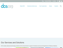 Tablet Screenshot of dcscorp.com